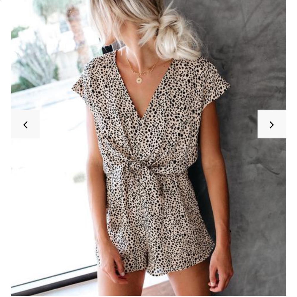 Vici Spirit Animal Tie Front Romper